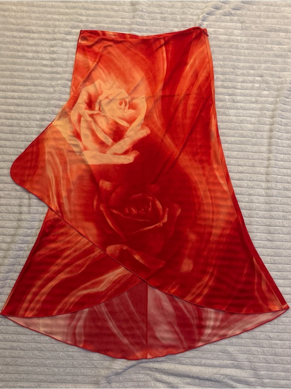Vintage Roberto Cavalli Red rose skirt